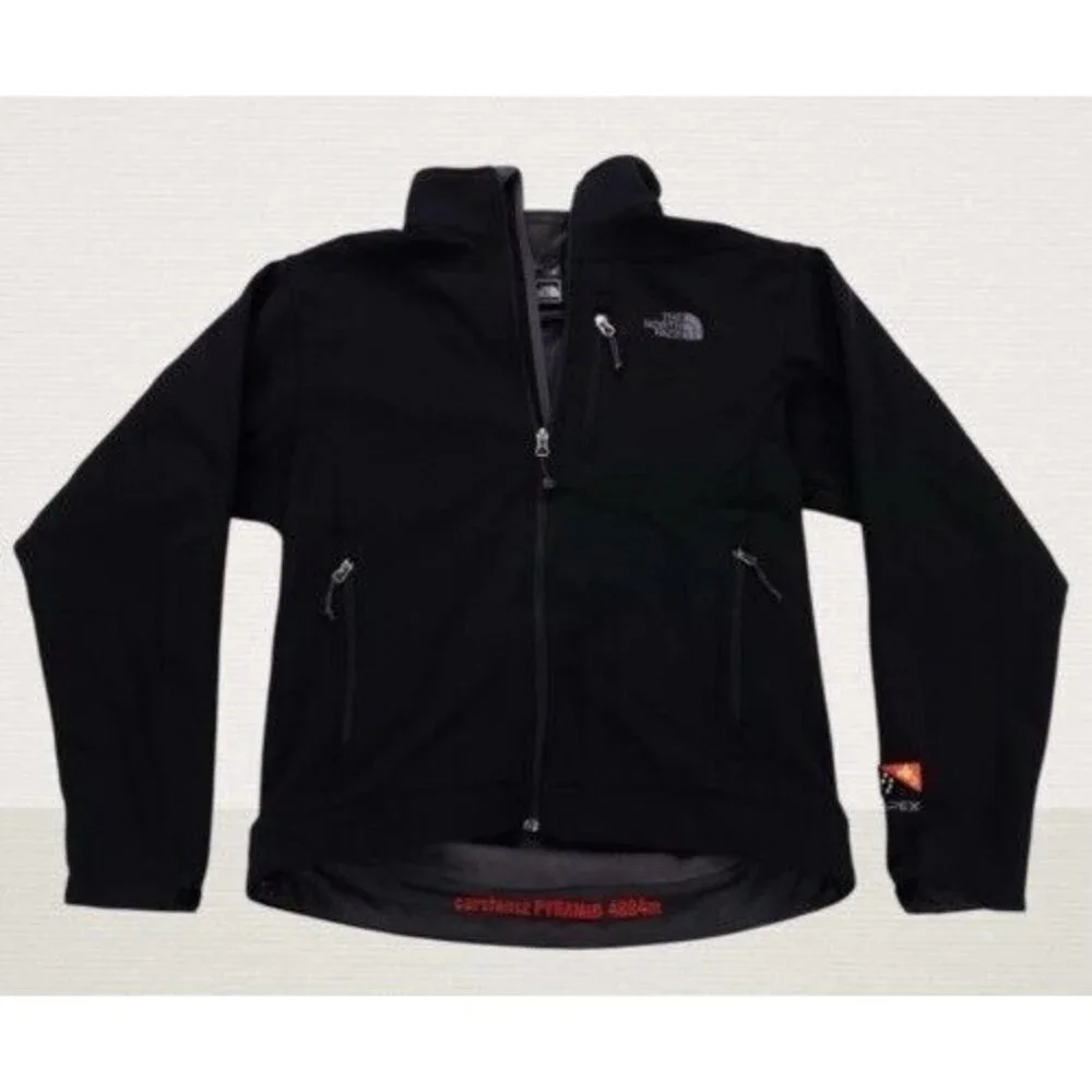 VTG 90s The North Face Carstensz Pyramid 4884m Full Jacket Men Size M Black Rare